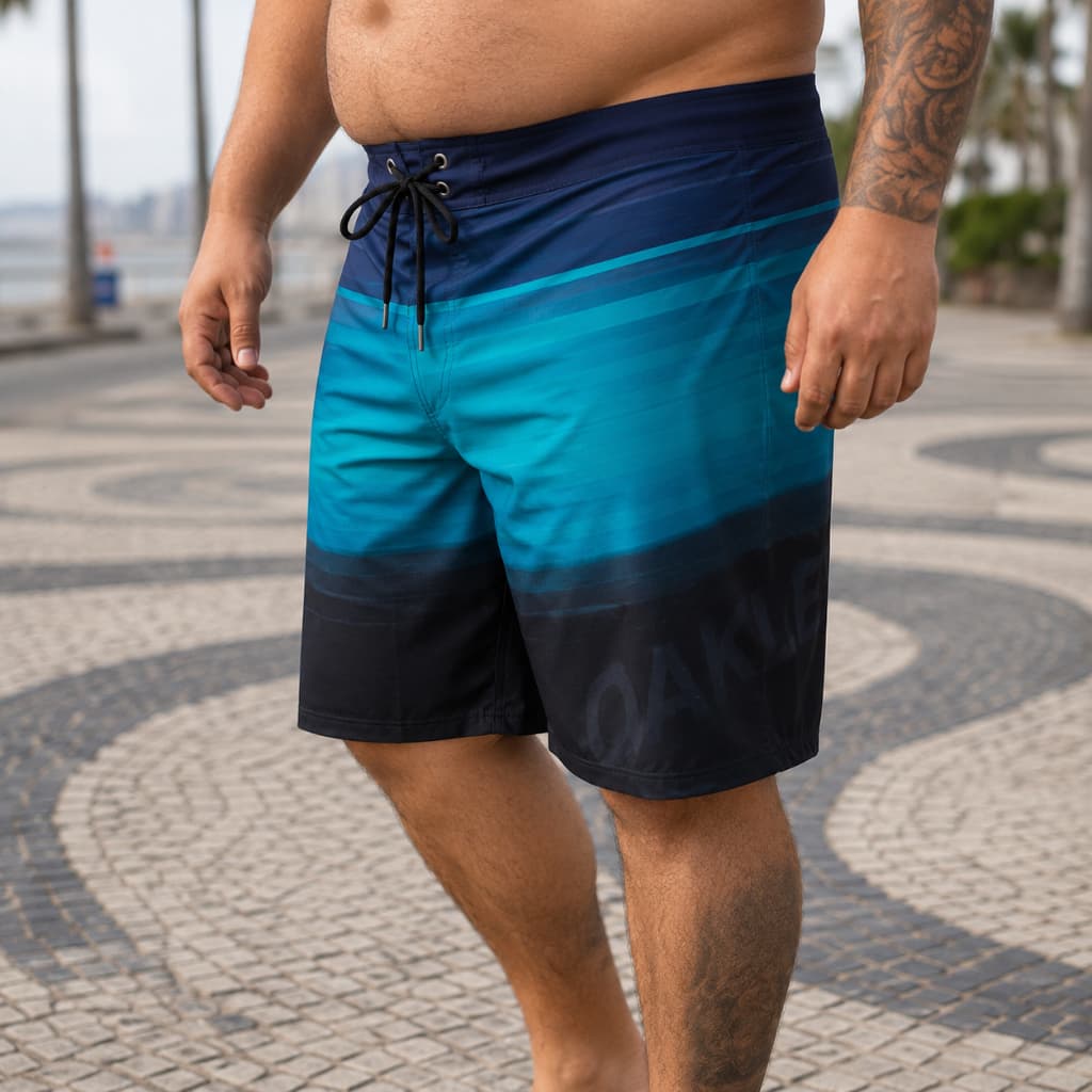 Kit 3 Bermudas Plus Size Masculina Tactel Elastano Extra Grande G1 G2 G3 G4 G5 G6 G7 G8 Praia Academia Bolso Estica