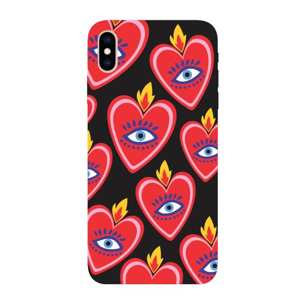 Capinha para iPhone XS Max Anti Impacto Fashion - SACRED HEART PATTERN