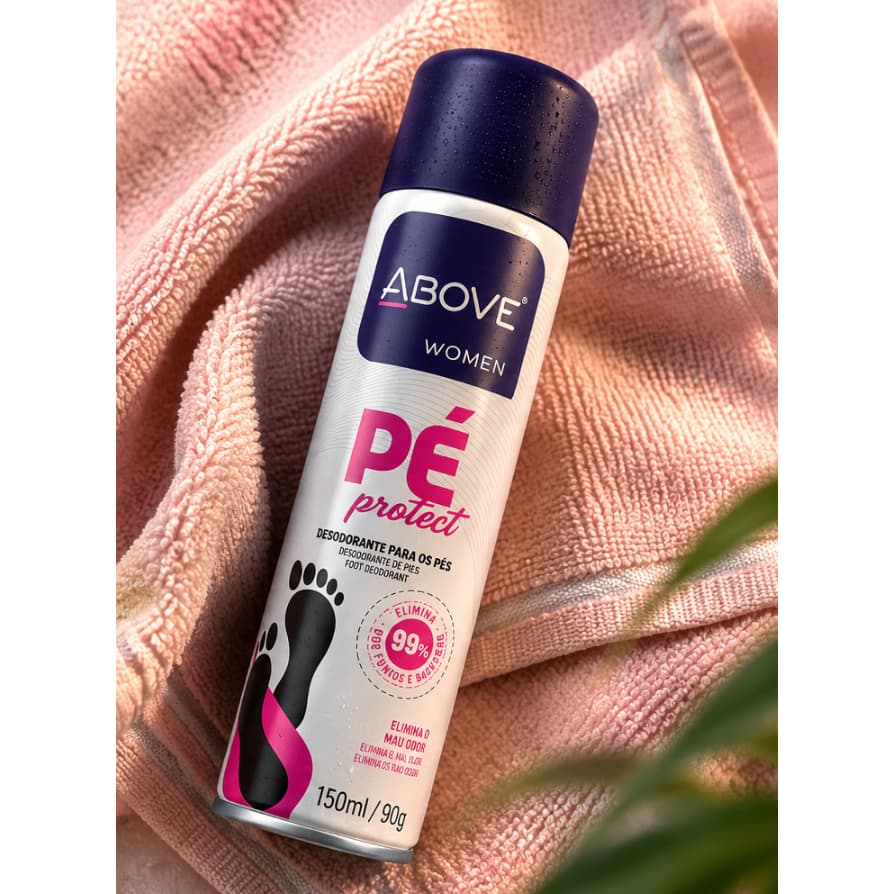 Desodorante para os Pés Above Women Pé Protect 150ml Antiodor Proteção Diária