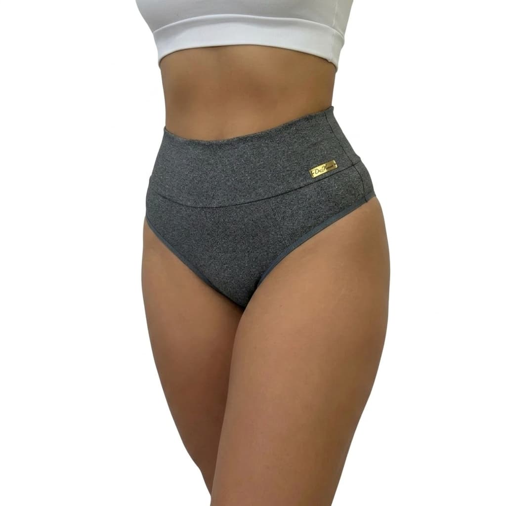 Calcinha Cós Alto Feminina Modeladora Cós Duplo Microfibra Confortável Promoção