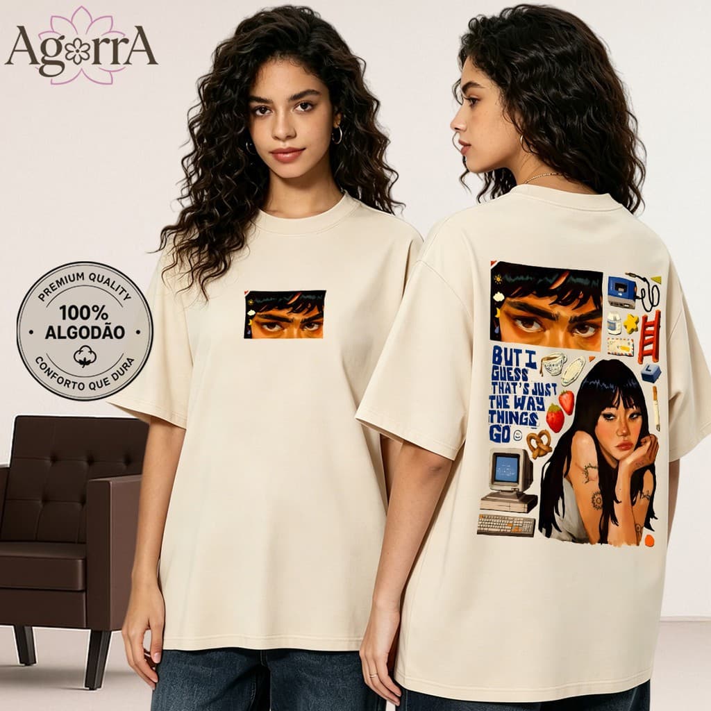 Camiseta Unissex Algodão Premium Estampa Urbana Tamanhos P até G3 Camiseta Moda Retro Plus Size G3 Confortável