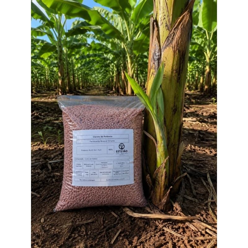 Adubo fertilizante Cloreto de Potássio -  KCl Agrícola - Crescimento, floração, frutificação