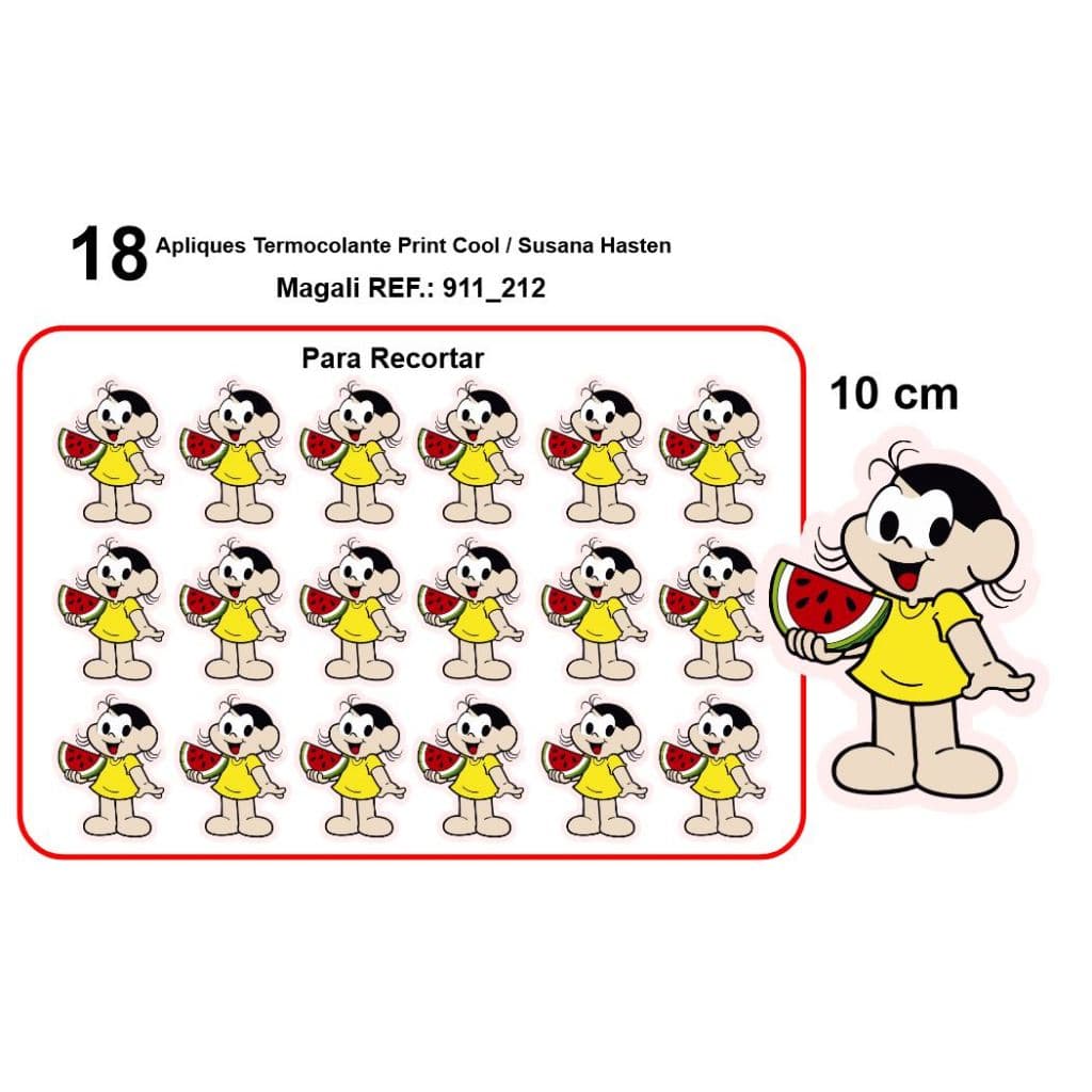 Aplique Termocolante De Tecido Patche  Para Roupas Magali