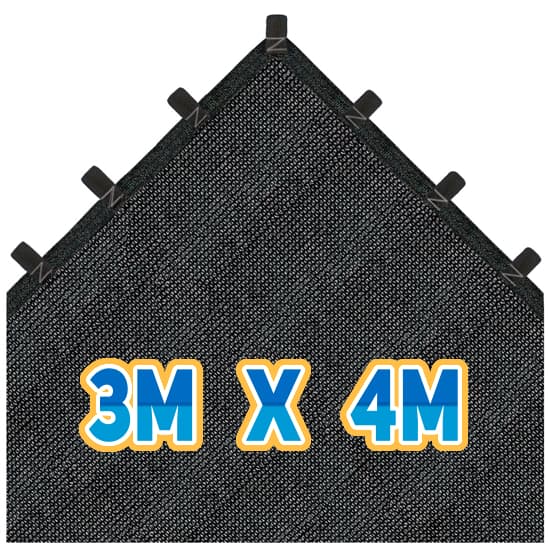 Lona Sombretela 80% 3x4 Carreteiro Caminhão Tela Sombrite Carro Janela Canil Cobertura Retrátil