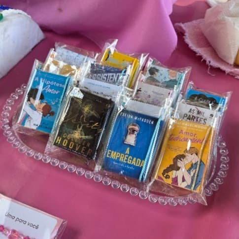 Mini Livros Post It Chaveiros