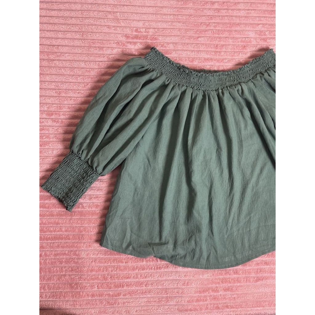 blusa ciganinha verde musgo p