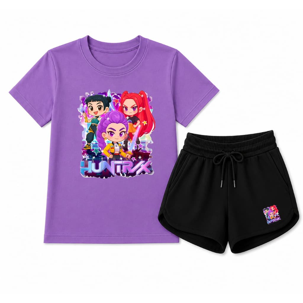 Conjunto Infantil Camiseta e Short Moletinho Leve Confortavel Dia a Dia