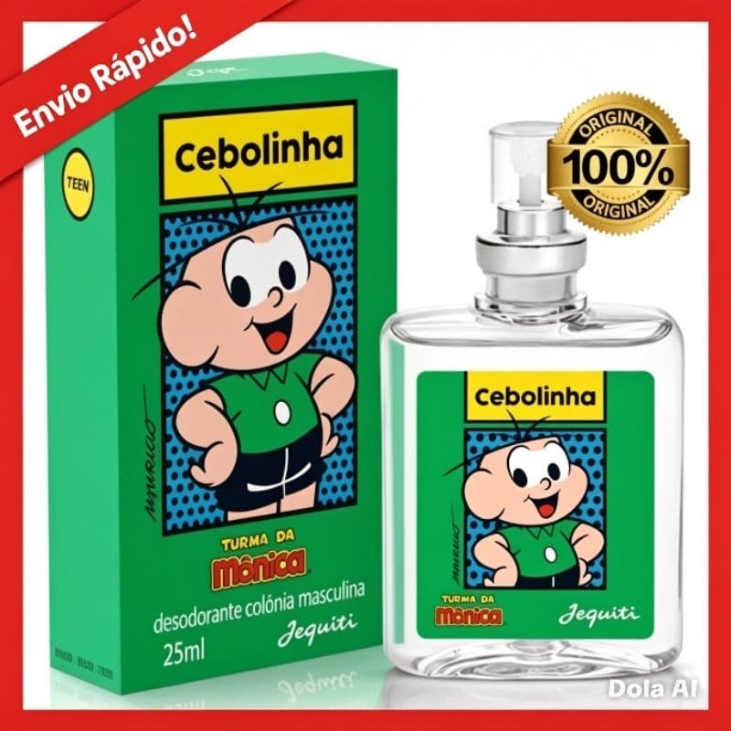 Colônia Infantil Jequiti Cebolinha 25ml – Fragrância Suave