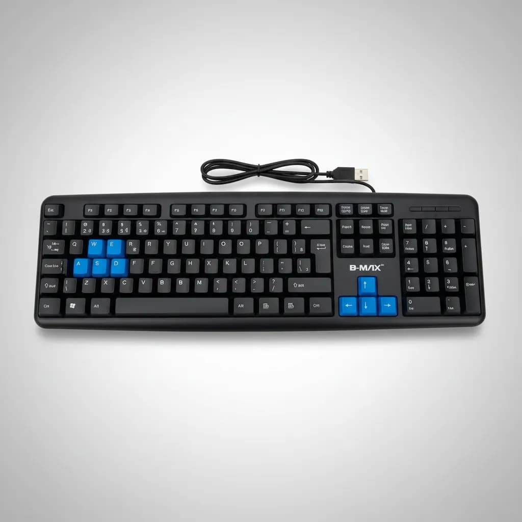 Teclado De Computador Com Fio Plug & Play À Prova De Choque