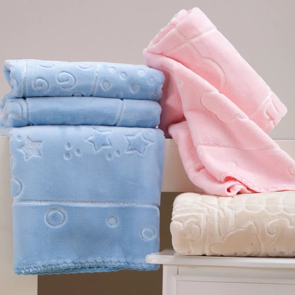 Cobertor Infantil Bebê Jolitex Super Soft Dupla Face 80x110cm Macio Quentinho e Antialérgico