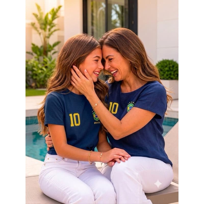 Conjunto Mãe e Filha l Camisetas Combinando Tal mãe Tal Filha Estampada 100% Algodão Manga curta confortavel casual