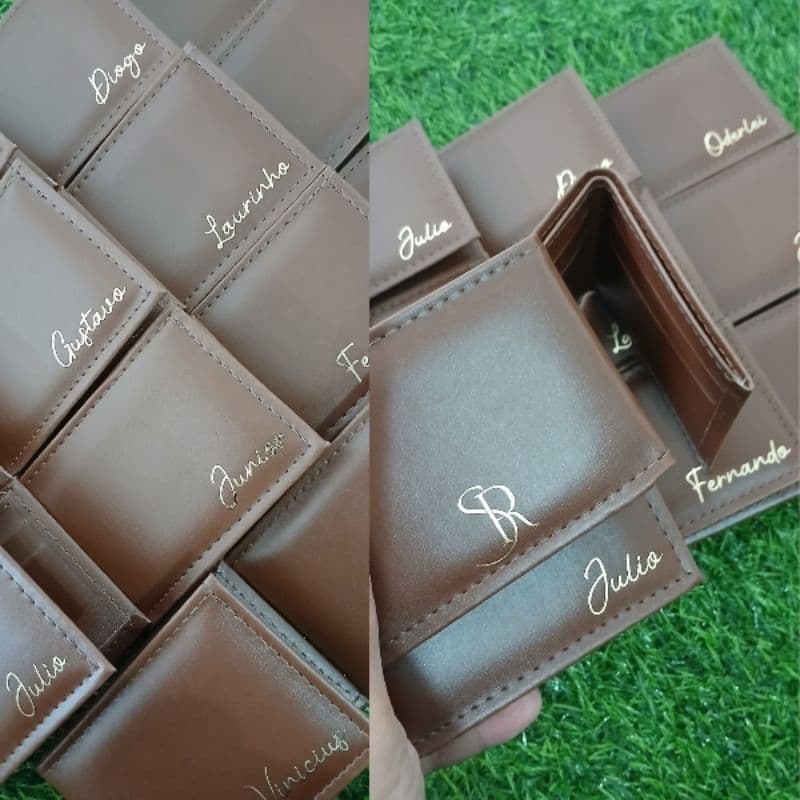 10 Mini Carteiras Personalizadas Padrinhos Brindes Corporativo