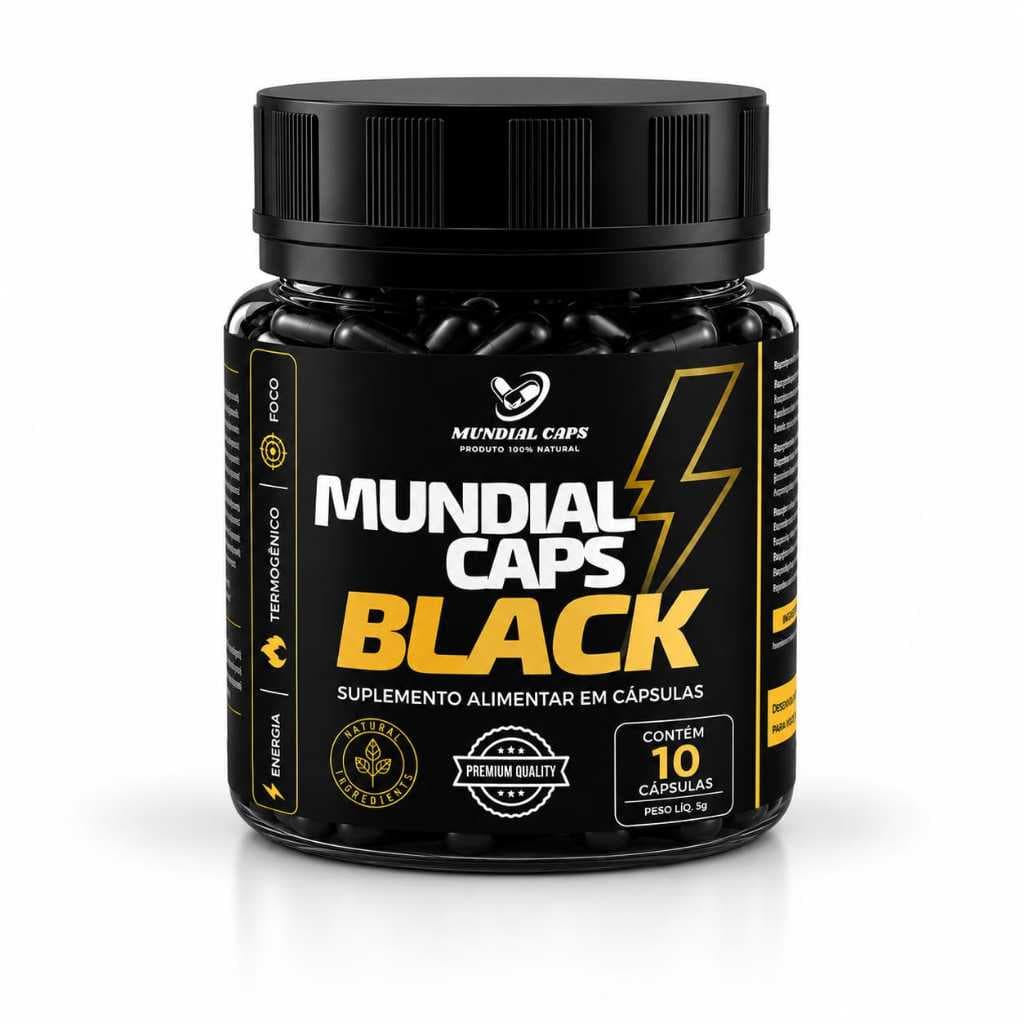 MUNDIAL CAPS BLACK (LIPO TOP) 10 CÁPSULAS