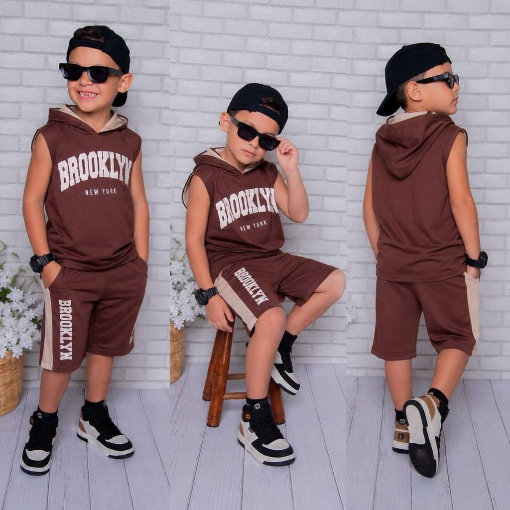 Conjunto Masculino Infantil Juvenil Roupa de Menino Lançamento