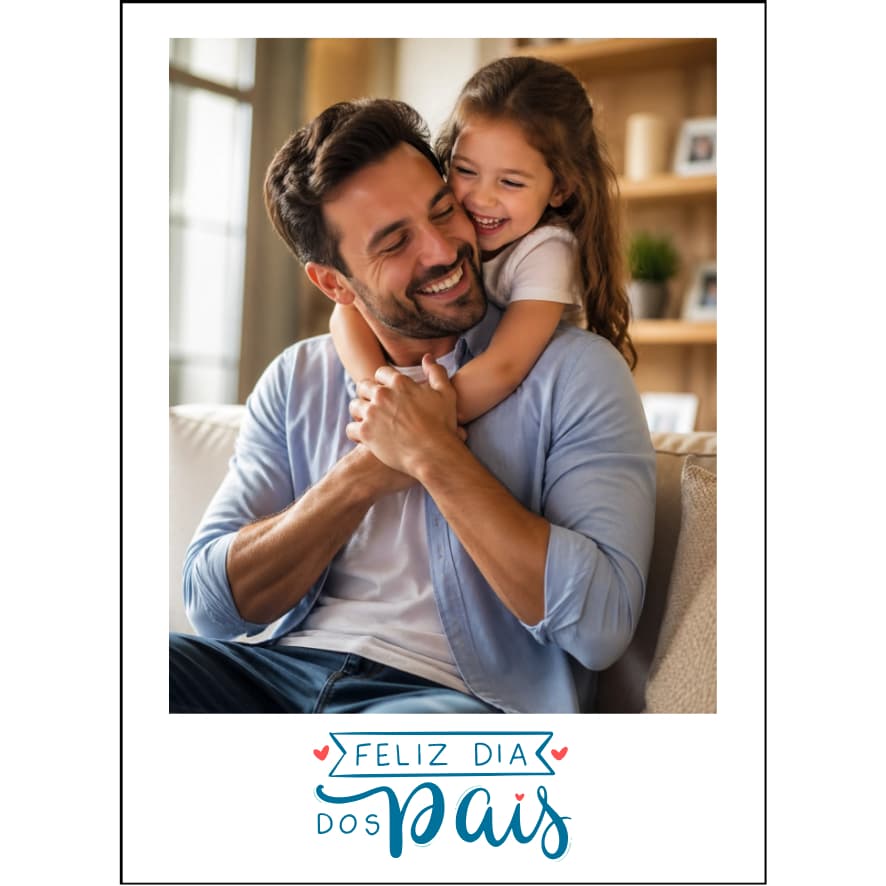 Mini Fotos Personalizadas – Dia dos Pais Imã para Geladeira