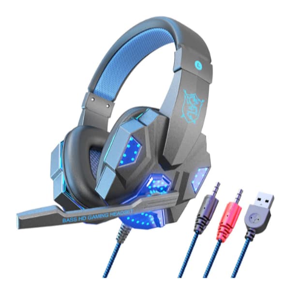 Fone De Ouvido Headset Gamer Com Led Para Computador Jogos Xbox Ps4