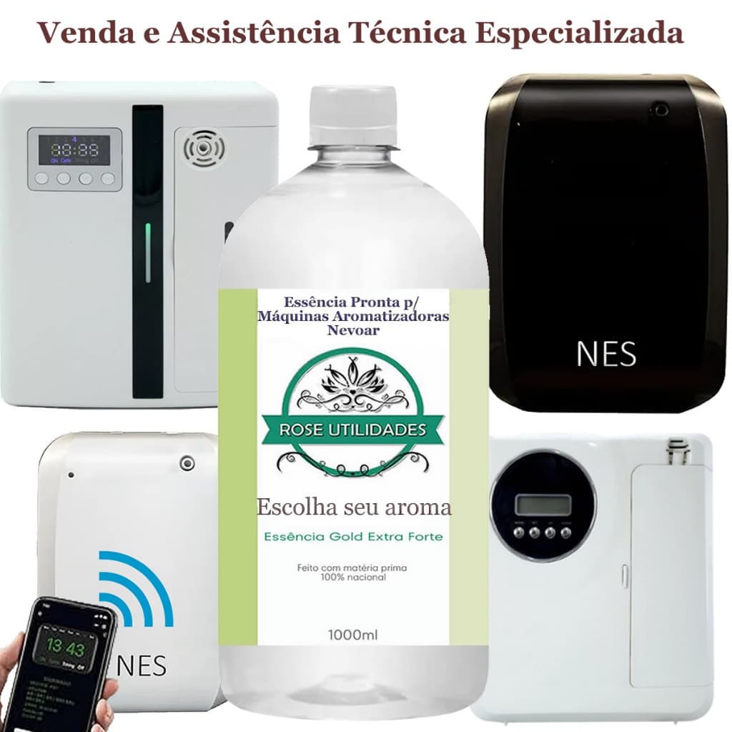 Essência Pronta Para Máquinas Aromatizadoras Digitais Nevoar - 1 Litro
