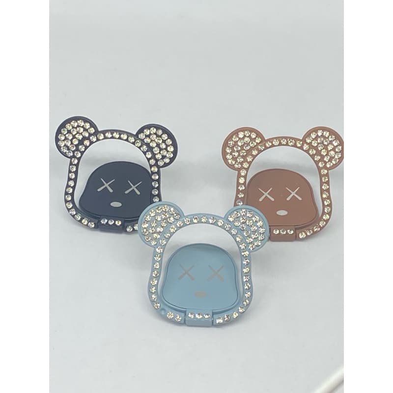 Pop Socket Ursinho com Strass | Suporte de Celular Premium