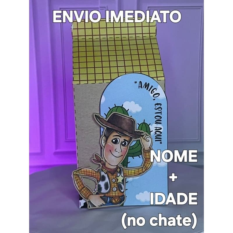 Caixinha milk para festa personalizada - QUALQUER tema - envio em 12hrs - Lembrancinha personalizada