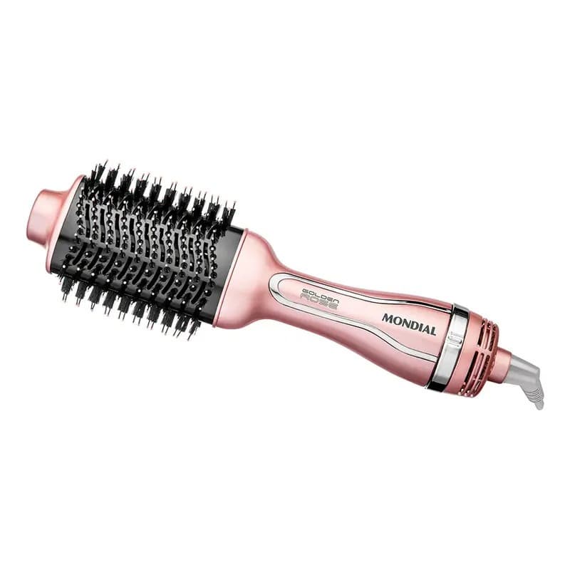 Escova Secadora Mondial Golden Rose ES-02 Bivolt 1200W 3 Níveis de Temperatura Tourmaline Íon