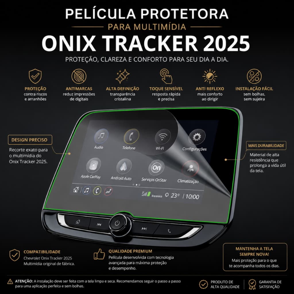 Hydrogel Película HD Premium Proteção Anti Risco Para Onix racker 2025