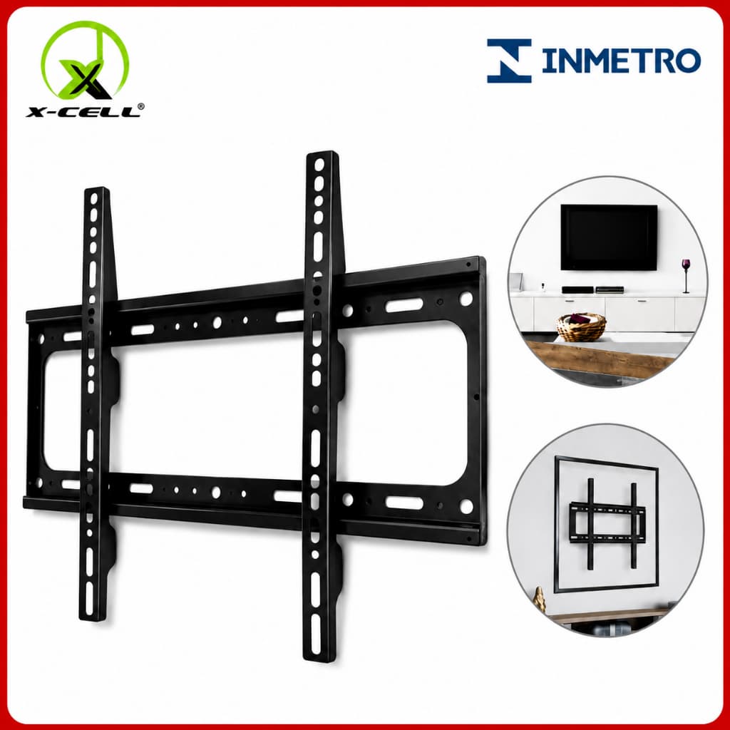 Suporte de TV Fixo Parede Ultra Slim 40 a 85 Polegadas Aço Reforçado