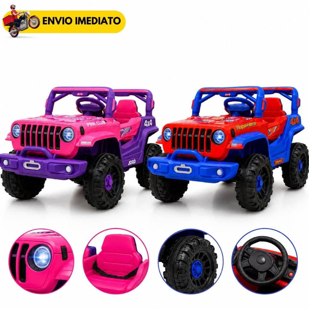 Carrinho Eletrico Infantil 12v Jipe Infantil Com Controle Carrinho de Passeio Quadriciclo Jipe com Acelerador de Pé