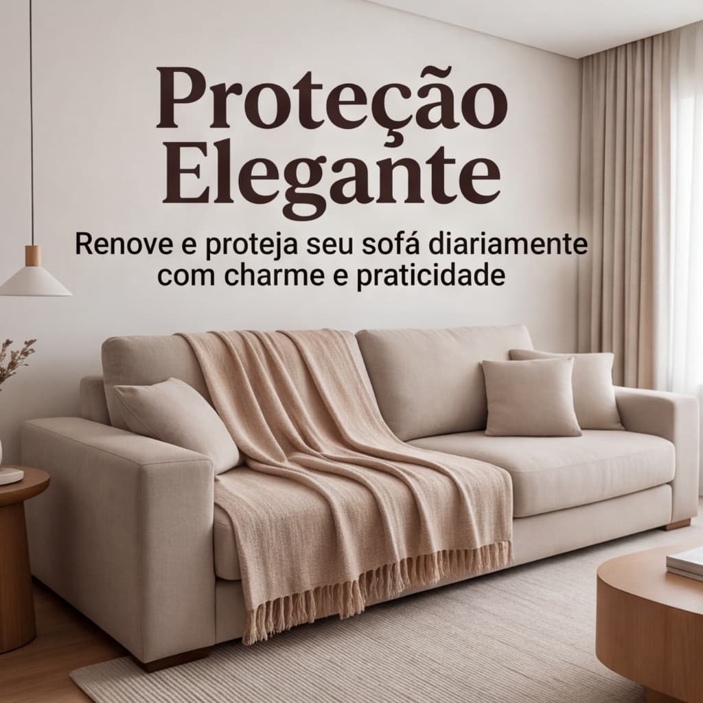 Manta Para Sofá América Super King 255cm X 205 Cm