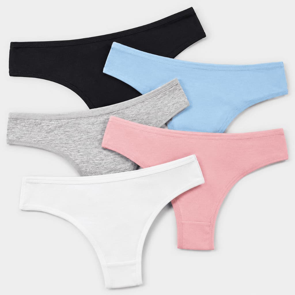 Kit 9 Calcinhas de Algodão Feminina Adulto Alta Qualidade Confortável Cores Lisas Sortidas