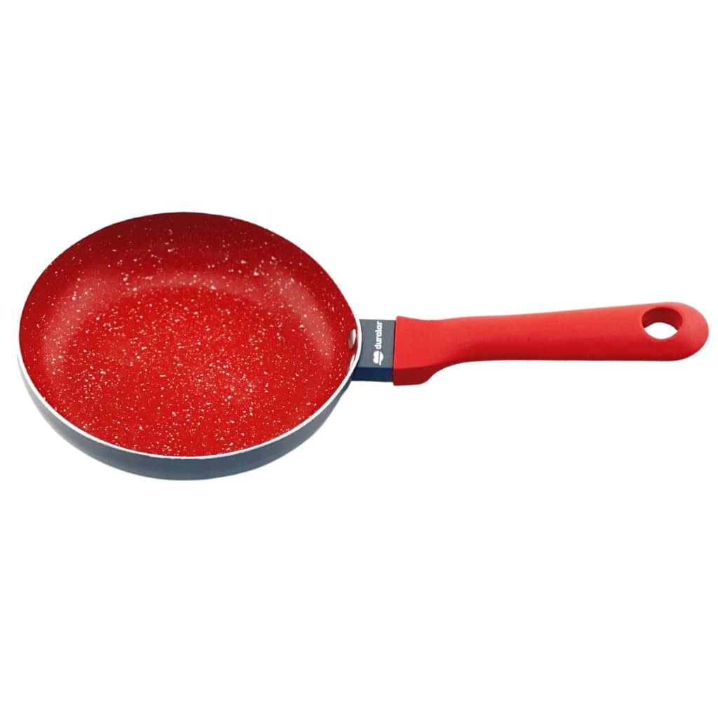 Frigideira Nanocerâmica  Revestimento Antiaderente Indução Vermelho Moderna Resistente Fácil Limpeza Saudável Para Ovos