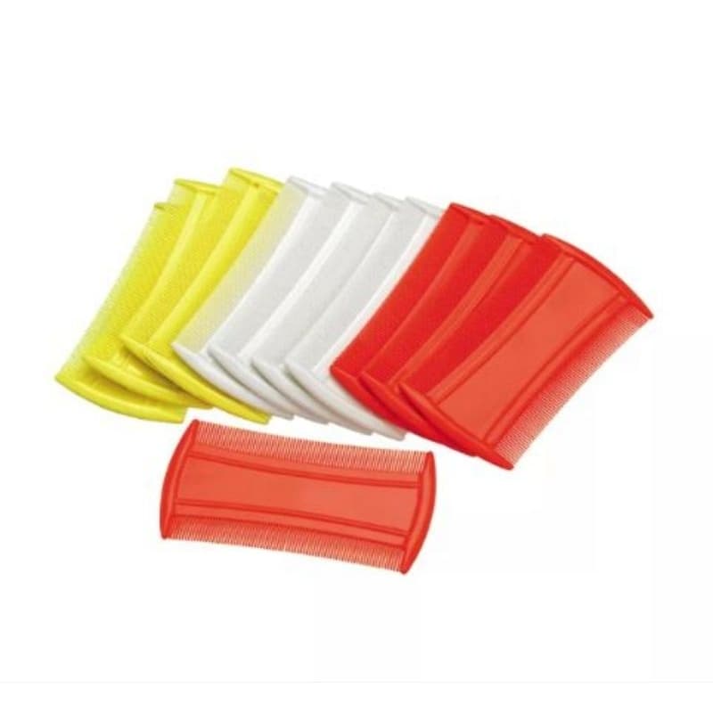kit 10 pentes finos para caspa, cores sortidas, desembaraça e separa fios.