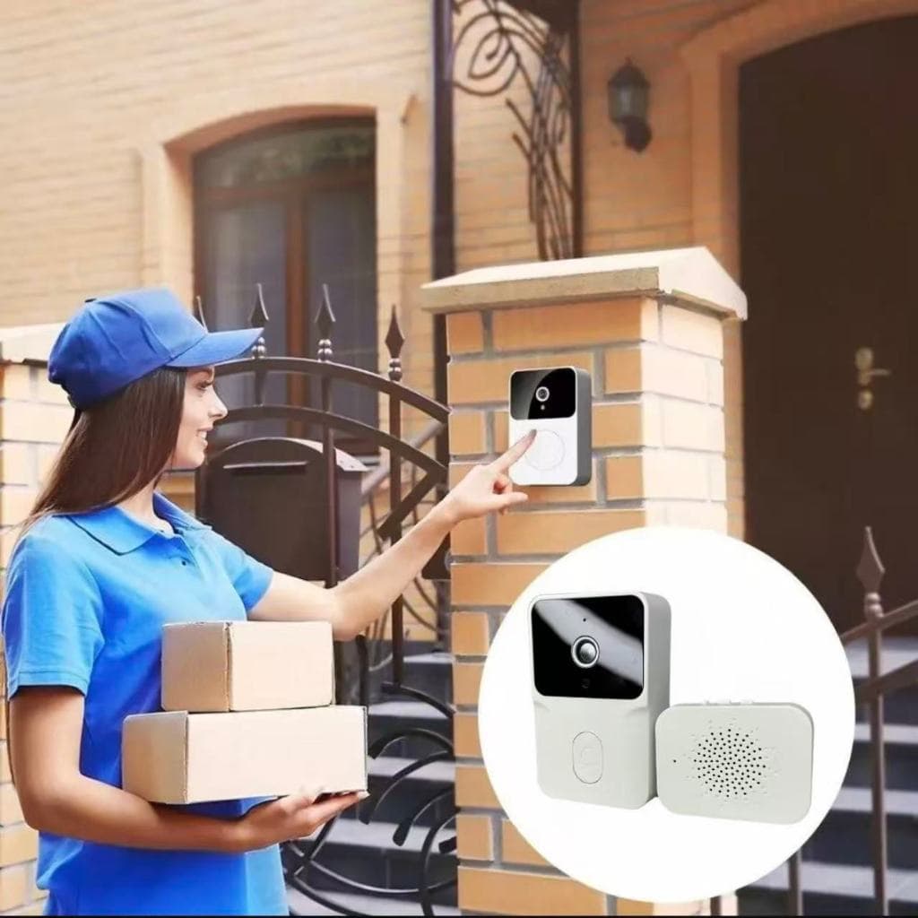 Campainha com Câmera Vídeo Sem Fio | HD Wi-Fi Inteligente | Smart Home | Visualize pelo Celular