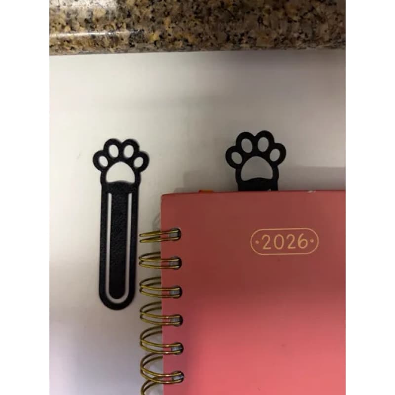 Marcador de Página Patinha Personalizado | Bookmark Criativo para Livros | Presente para Amantes de Pets