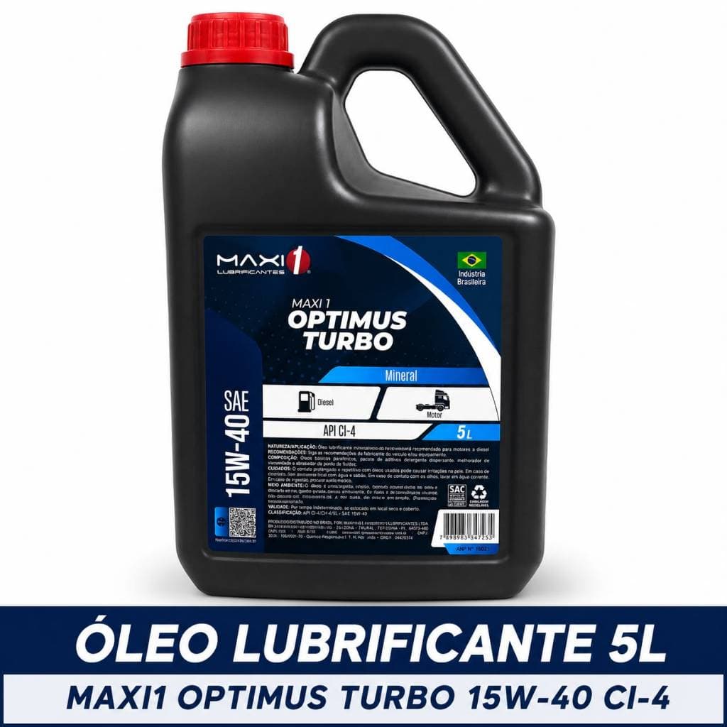 15W40 CI4 5 Litros Para Motor Turbo Diesel