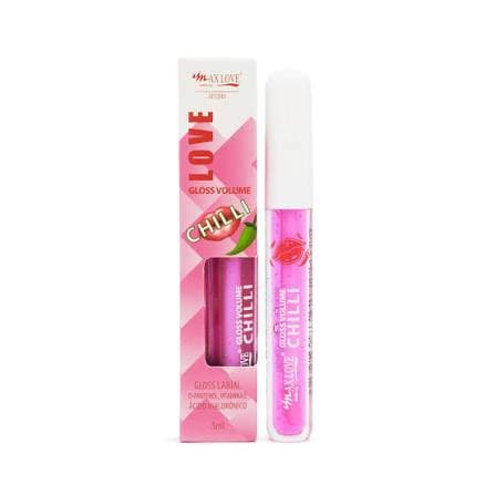 GLOSS VOLUME CHILLI MAX LOVE AUMENTA O VOLUME DOS LABIOS