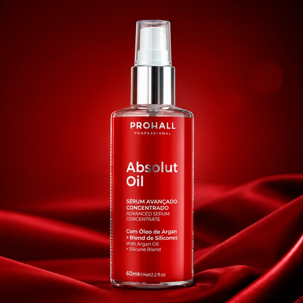 Prohall Óleo Reparador de Pontas Serum Absolut Oil 60ml – Proteção Termica e Brilho Intenso