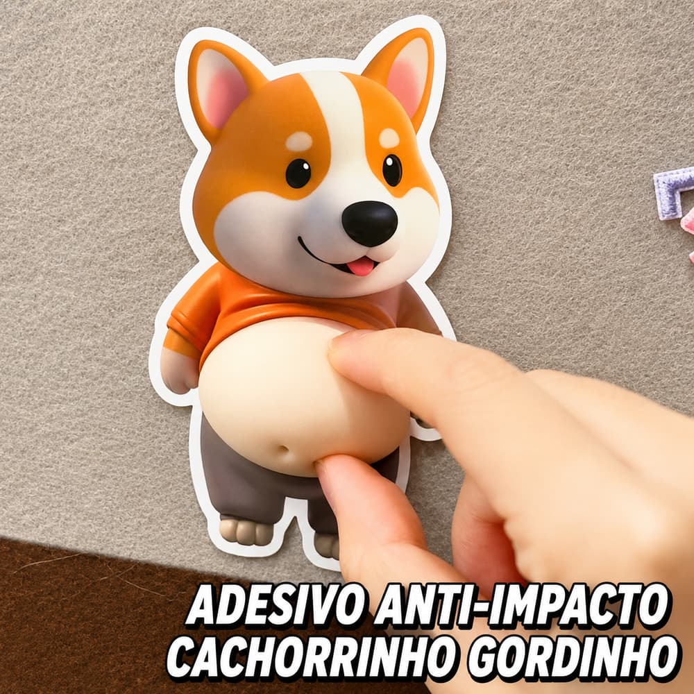 Protetor Anti Impacto de Silicone Autoadesivo para Parede e Maçaneta