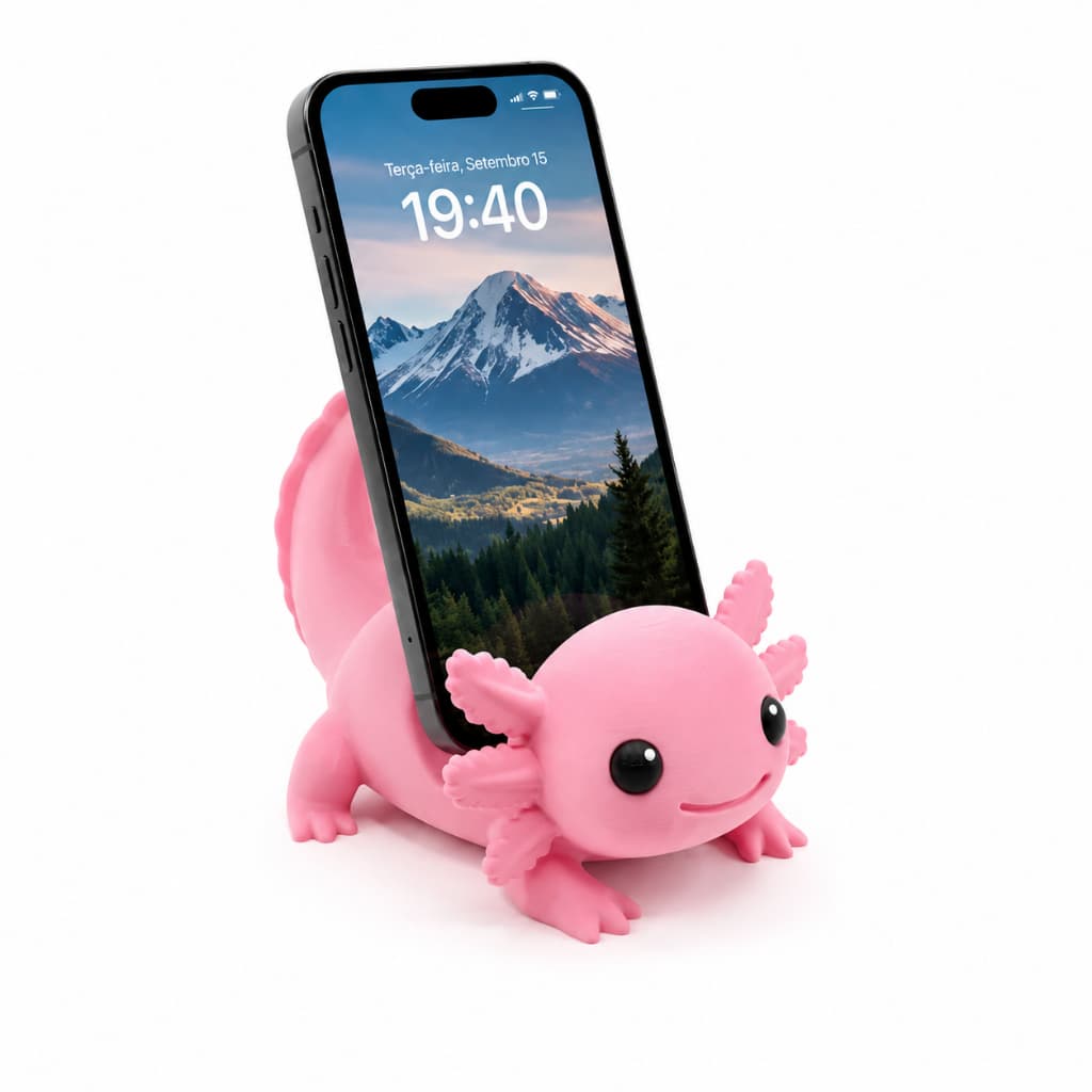 Suporte de Celular fofo de mesa axalot fofo compativel com todos os celulares