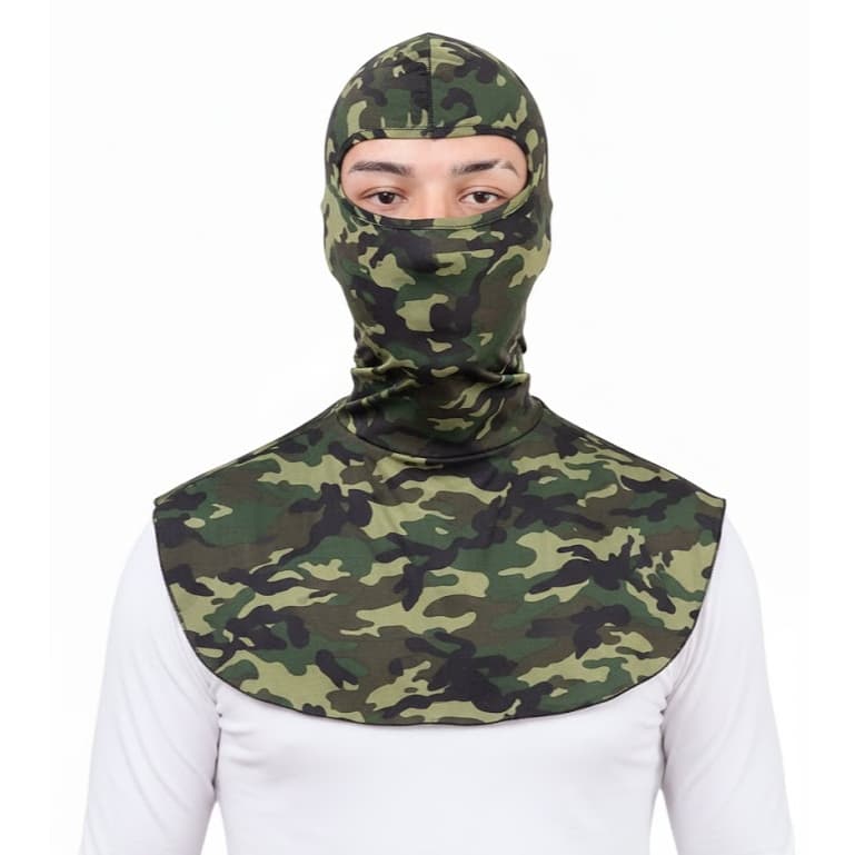 Touca Para Pesca Comprida Camuflada Unissex Balaclava Touca Ninja Pescaria Pescador Entregador Motoboy