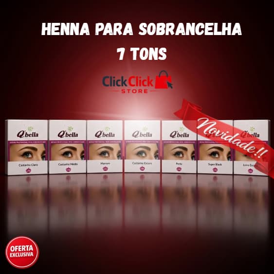 Henna para Sobrancelhas Longa Fixação 7 Tons Profissionais Escolher Variação