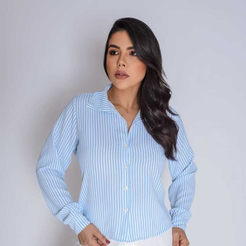 Camisa Listrada Manga Longa Conforto e Estilo Em Um Só Look