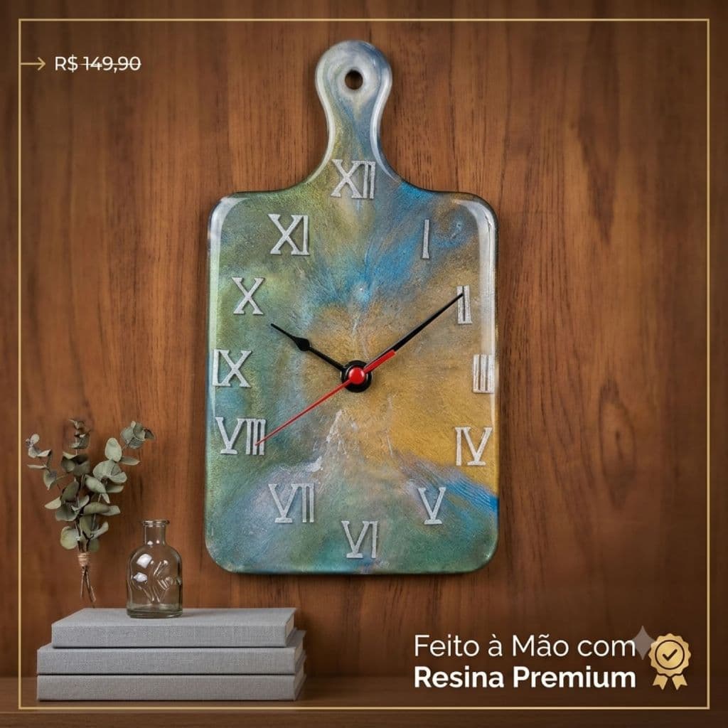 relogiodeparede, resinaepoxi, abuadefrios, rozearte3d, decoracaogourmet, cozinha etc