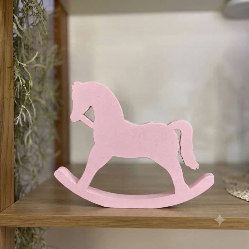 Enfeite Cavalo De Balanço | Decoração Infantil Quarto Bebê E Criança | Objeto De Decoração Design Moderno E Sofisticado