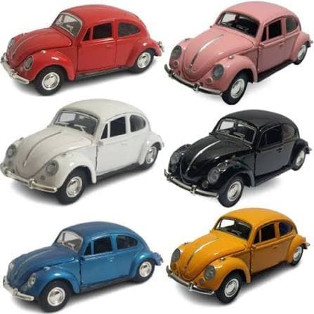Carrinho De Ferro Fusca Fusquinha Abre Porta Capô traseiro Fricção Miniatura