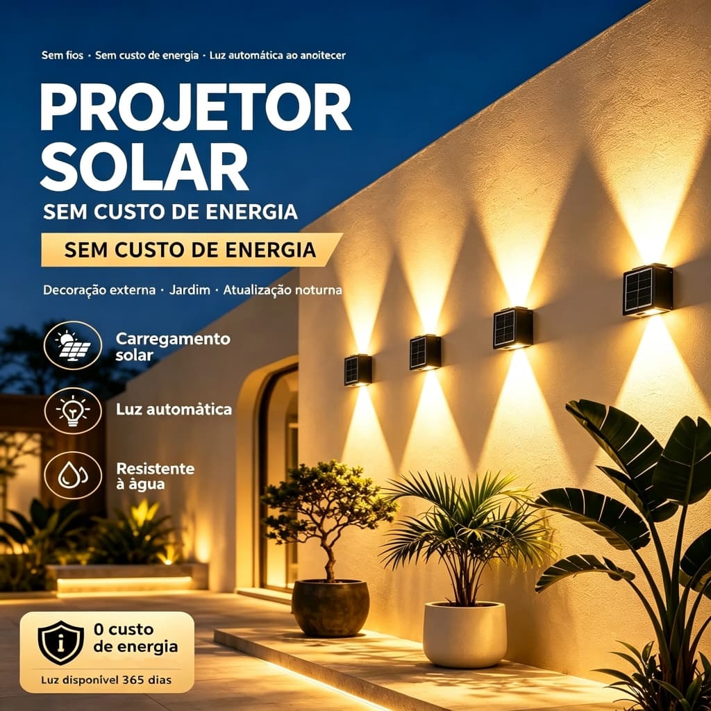 Arandelas Solares Parede 8/10/12 LED Luz Quente À Prova D'água Spot Externo Fachada Jardim Muro Sem Fio Minimalista Luxo