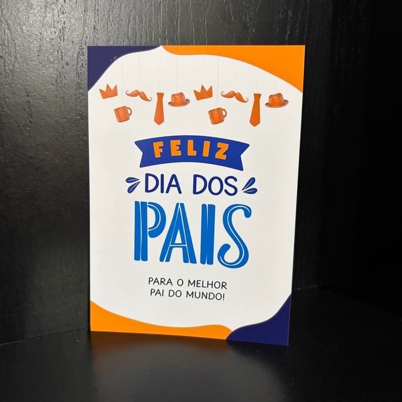 Kit 10 a 100 cartões dia dos pais presente / mensagem especi/ brinde lojas