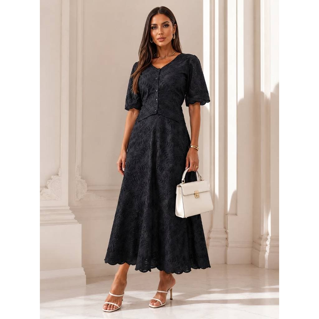 Conjunto Feminino Casual Com Saia Longa Elegante Premium Confortavel