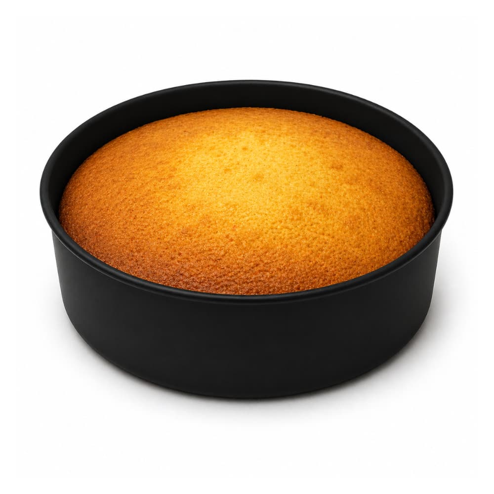 Forma De Silicone Redonda 13cm Preta 600ml Bolo Torta Pudim 1und
