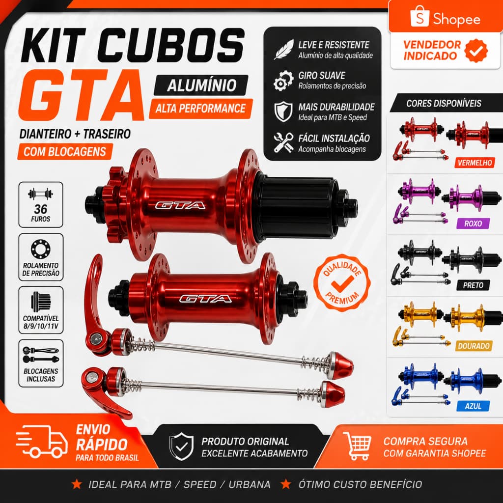 Cubo Disco K7 36 Furos Freehub GTA