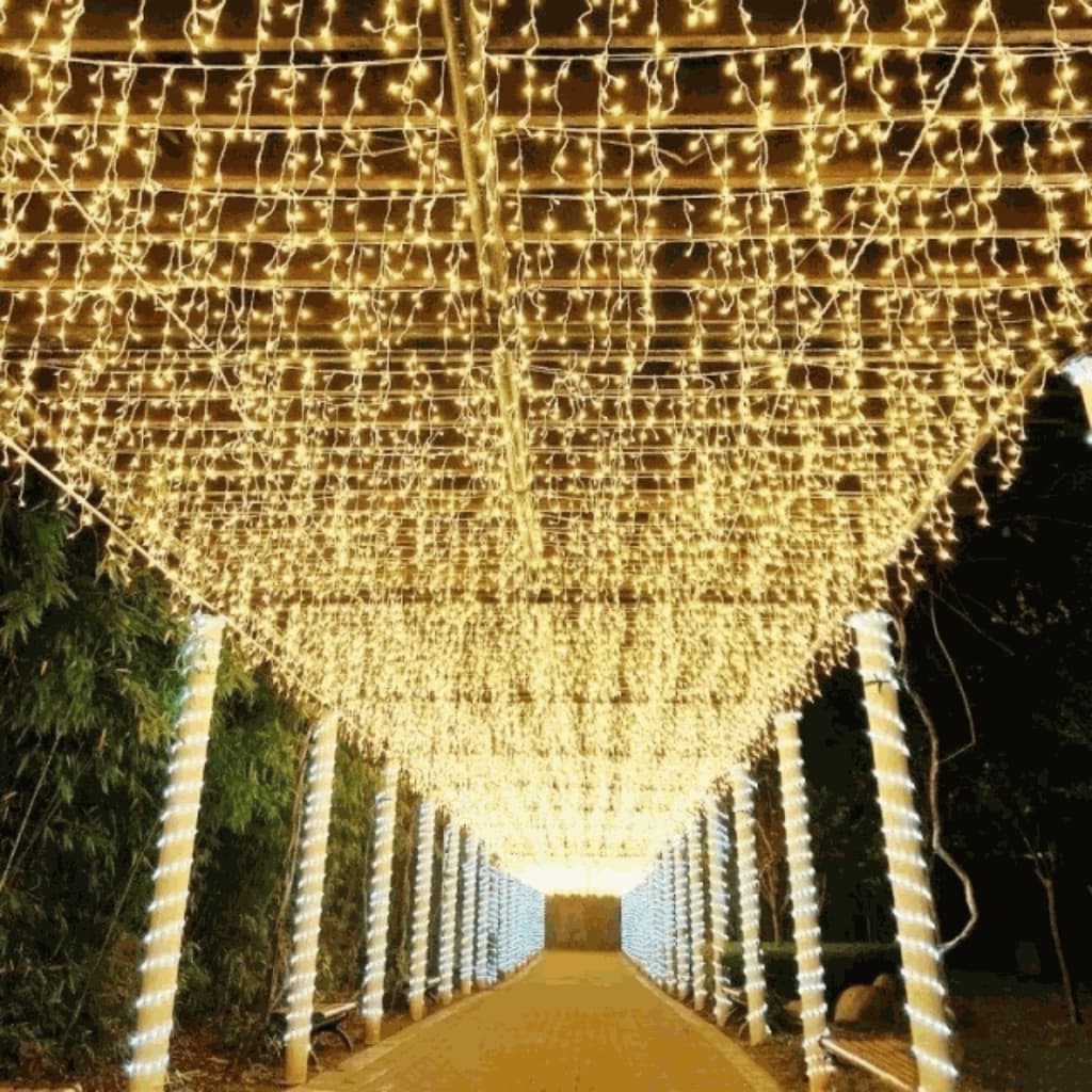 Cascata 400 Leds Fixa com Strobo Flash 10m Natal